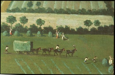 Landschaft um Dixton Manor, ca. 1725 (Detail) von English School